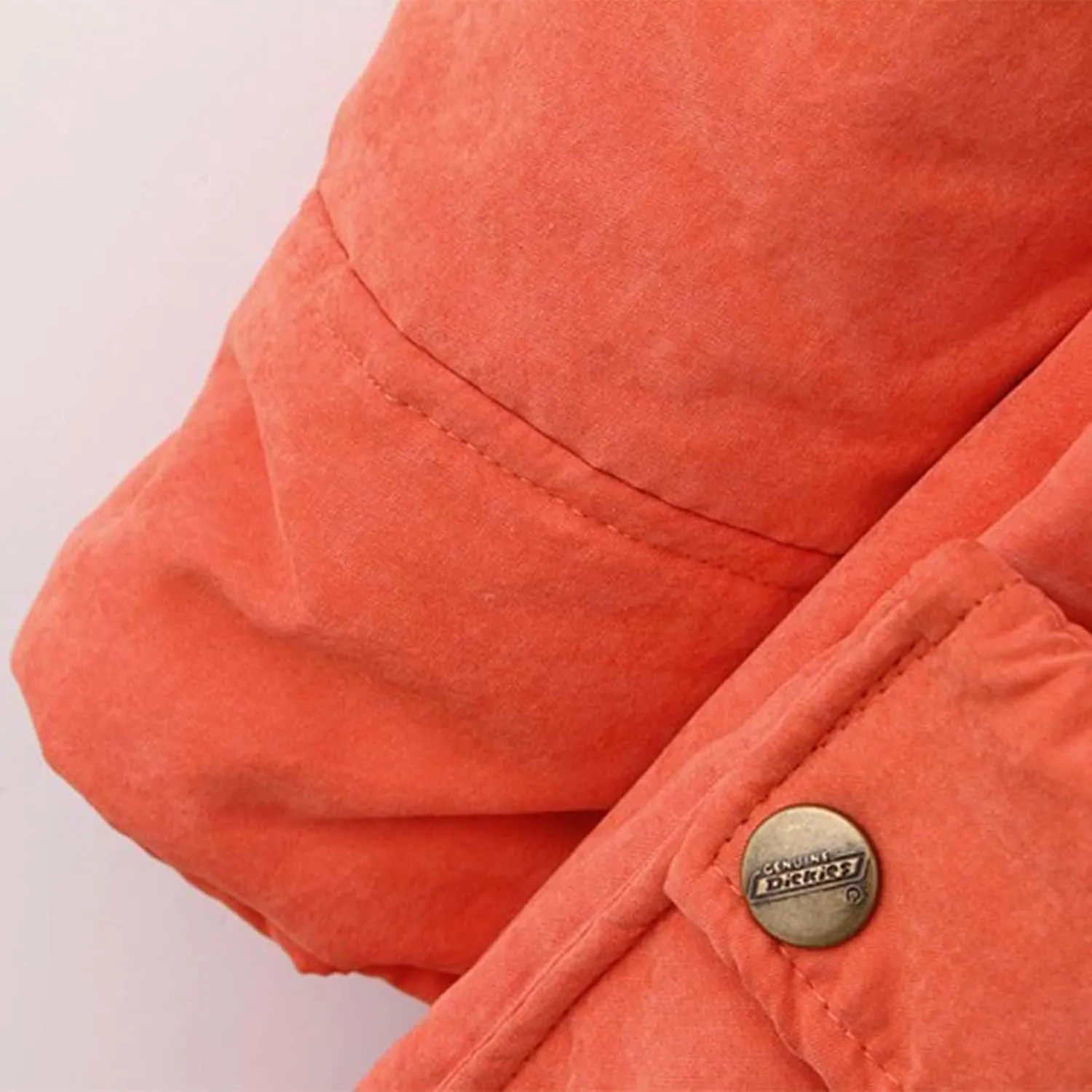 Women's Winter Parka Coats Fuzzy Sleece Stand Collar Sherpa Lined Down Jacket Solid Color Mid-Length Work Jackets