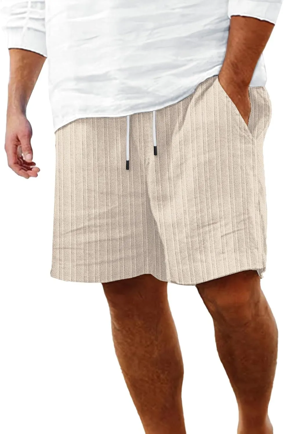 Workout Shorts for Men Fashionable Casual Shorts Solid and Men's Pants Plaid Shorts Men Cargo Stretch Shorts Cargo