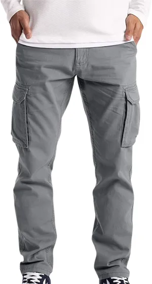 XIAXOGOOL Baggy Cargo Pants,Plus Size Cargo Pants for Men Casual Joggers Athletic Pants Loose Fit Outdoor Relaxed Trousers