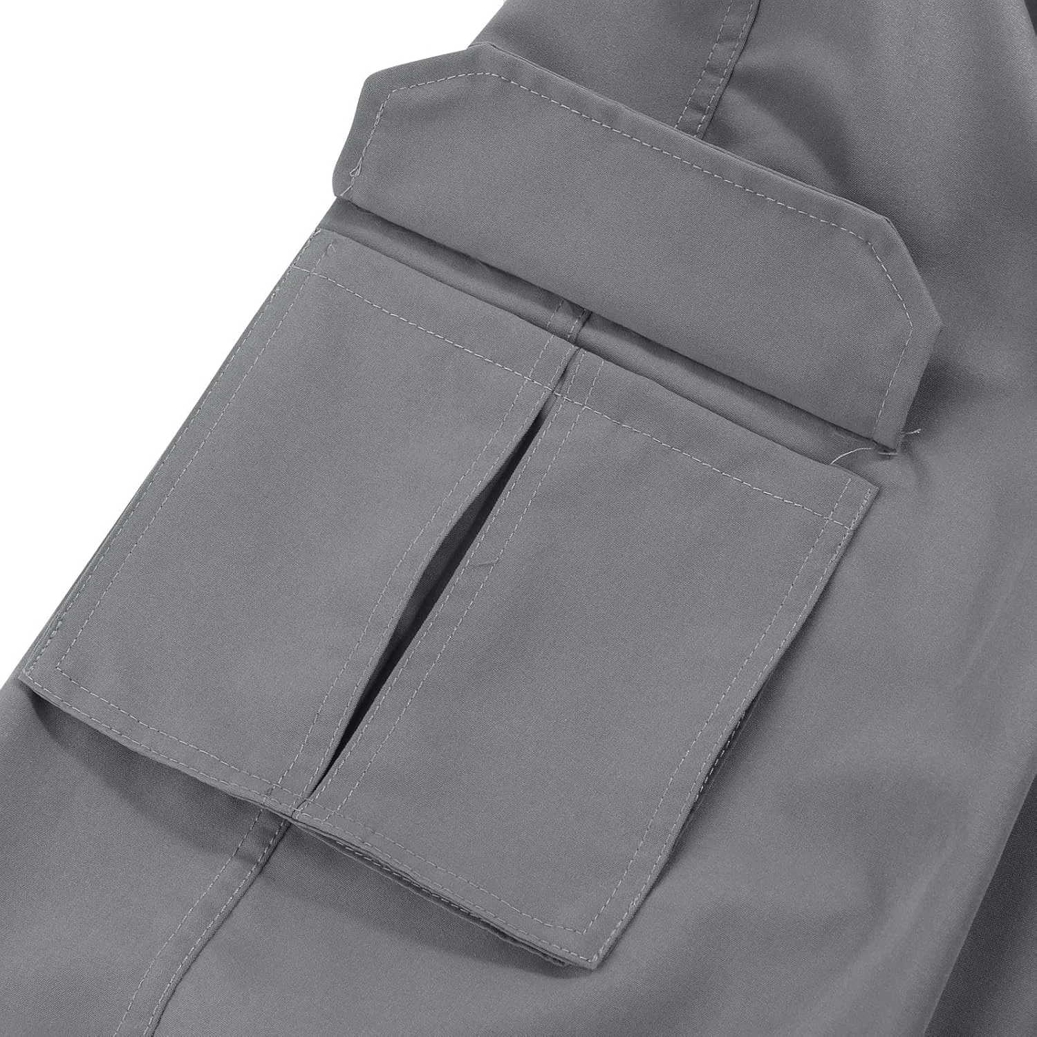 XIAXOGOOL Baggy Cargo Pants,Plus Size Cargo Pants for Men Casual Joggers Athletic Pants Loose Fit Outdoor Relaxed Trousers