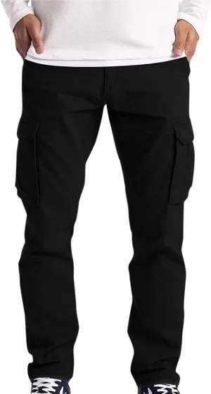 XIAXOGOOL Baggy Cargo Pants,Plus Size Cargo Pants for Men Casual Joggers Athletic Pants Loose Fit Outdoor Relaxed Trousers