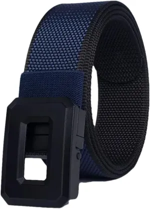 YTR6TW Men Metal Automatic Buckle Tactical Belt Women Fashion Trendy Canvas Belts Male Outdoor Military Belt